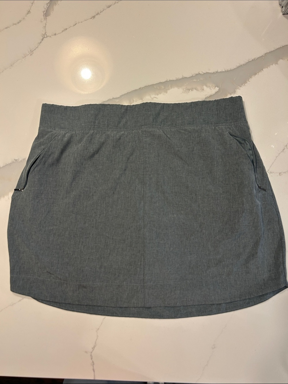Everyday Stretch Mini Skirt in Charcoal Gray
